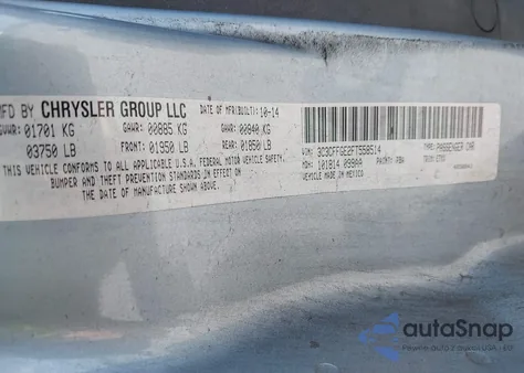 2015 Fiat 500E Battery Electric z USA, uszkodzony, nr VIN 3C3CFFGE2FT558514